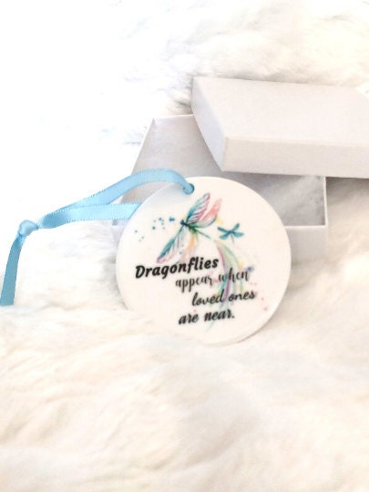 Dragonfly Memorial Ornament, Sympathy Gift, Loss of Loved One