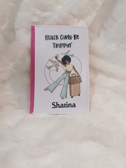 Personalized Passport Covers, Black Girl Magic, Travel Gift, Friend Gift