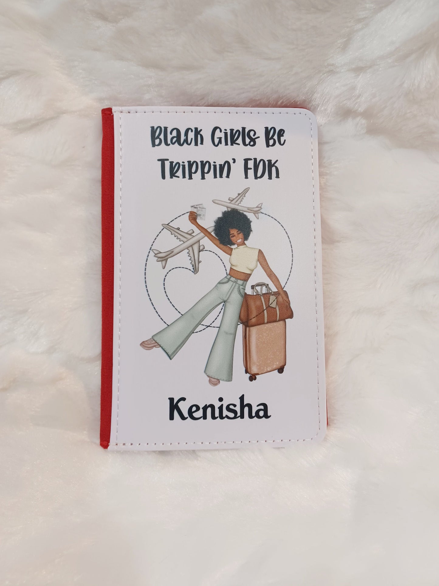 Personalized Passport Cover, Black Girl Magic, African American, Travel Gift, Birthday, Best Friend Gift