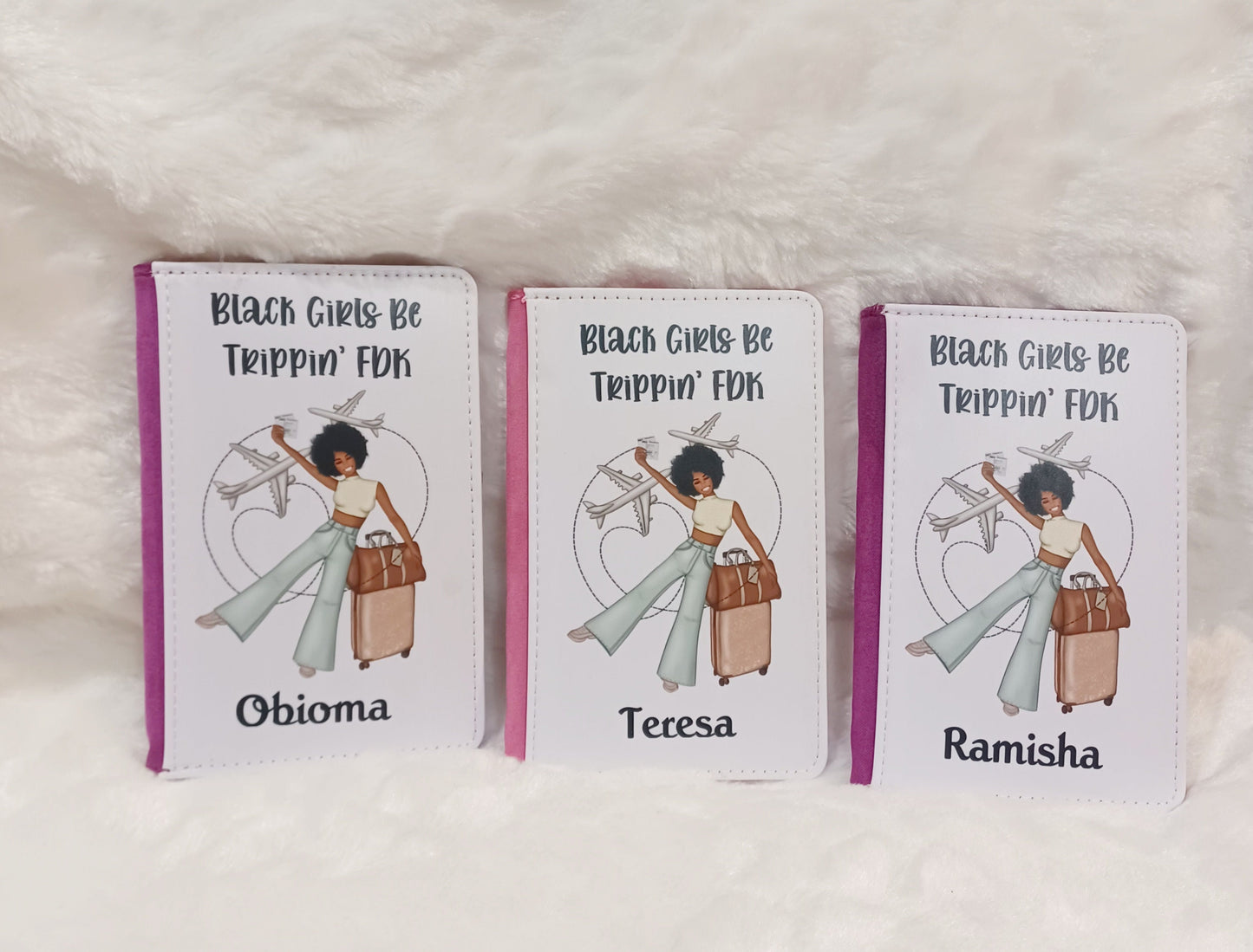 Personalized Passport Cover, Black Girl Magic, African American, Travel Gift, Birthday, Best Friend Gift