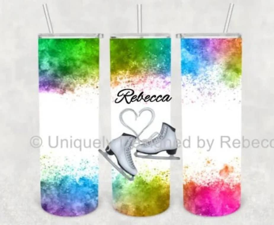 Figure Skater, Ice Skater, Figure Skating Tumbler, Competition, Birthday, Daughter Gift