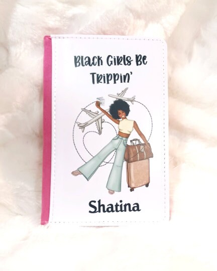 Passport Cover, Black Girl Magic, African American, Travel Gift, Birthday, Daughter Gift