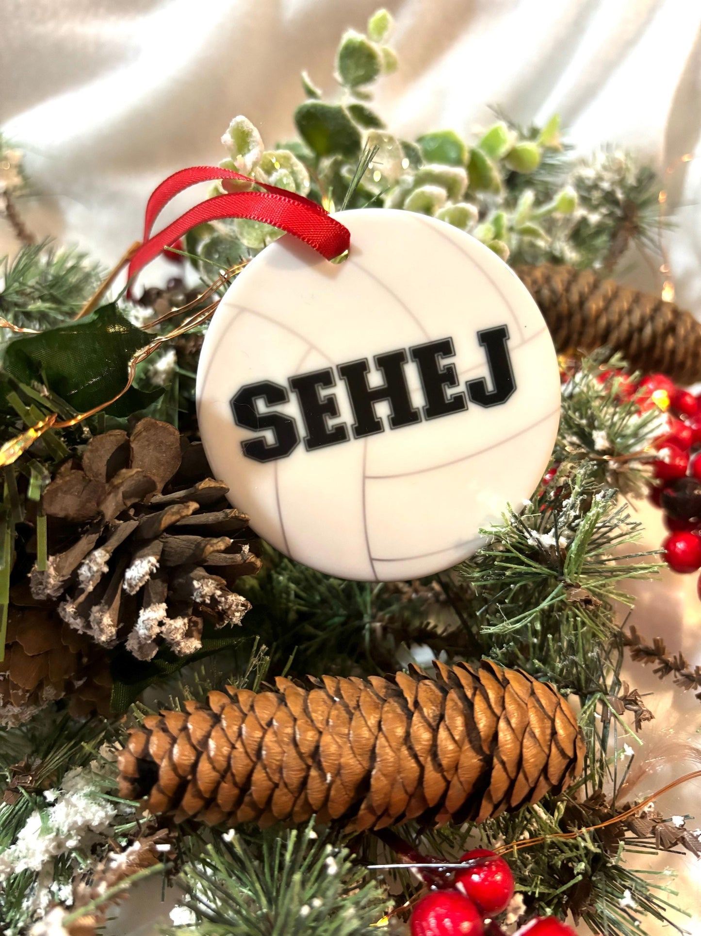 Personalized Volleyball Gift, Christmas Ornament, Daughter Gift