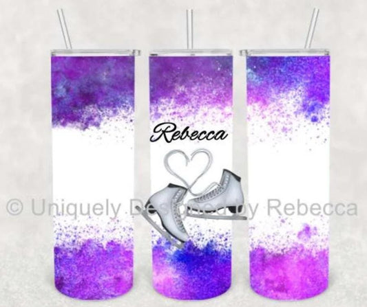 Figure Skating Tumbler, Figure Skater Gift, Birthday, Competition Gift, Ice Skater Gift