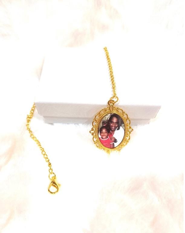 Memorial Graduation Photo Charm – Custom Tassel Pendant, Loved One Keepsake