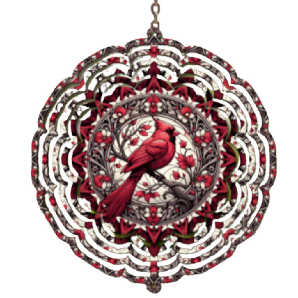Red Cardinal Wind Spinner, Christmas, Mom Gift