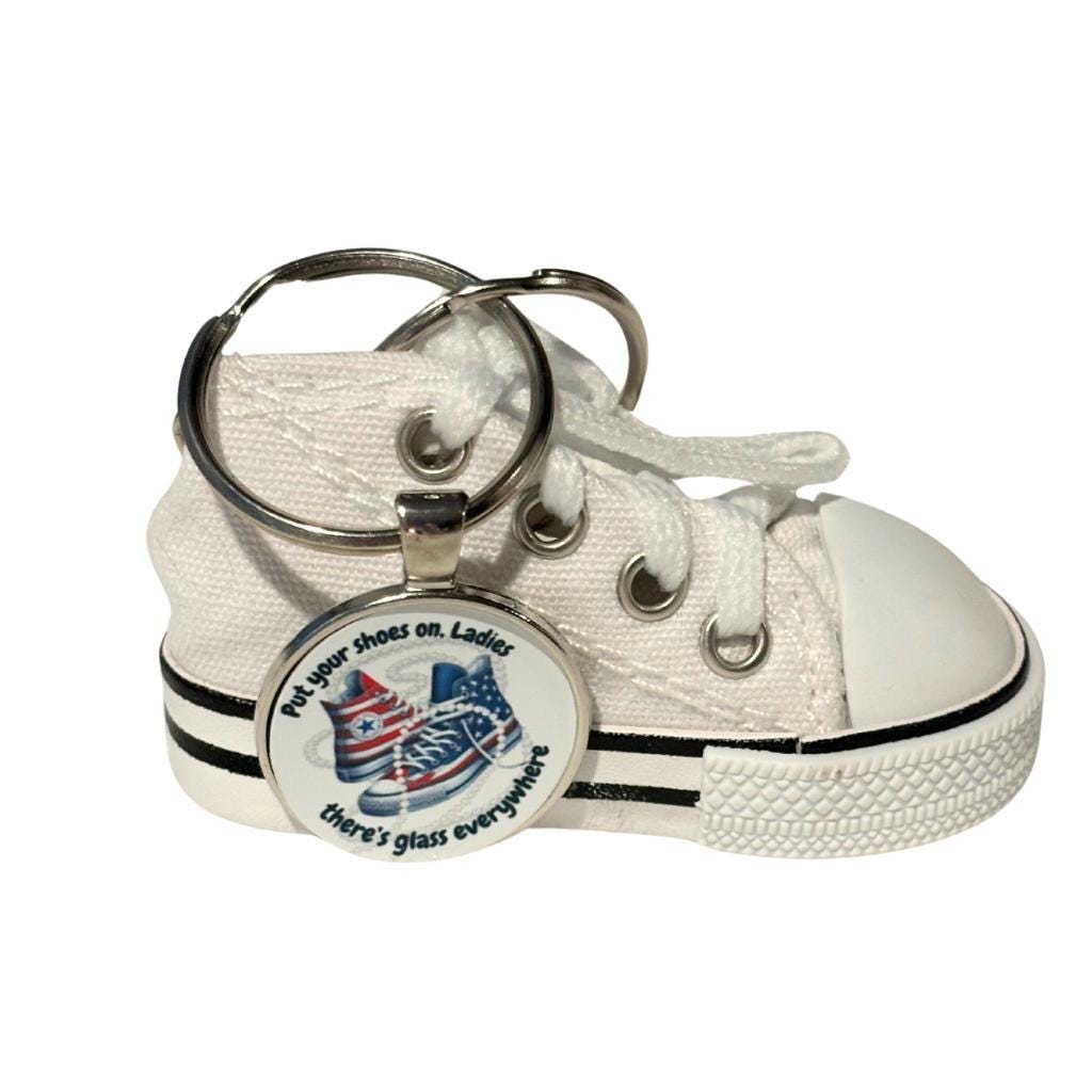 Kamala Harris Sneaker Keychain, Democrat, Glass Ceiling Charm