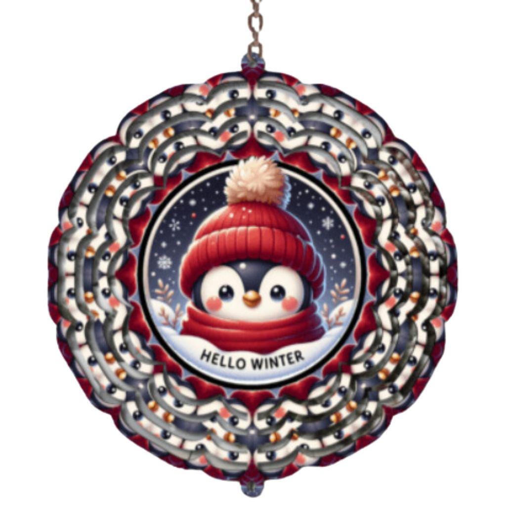Penguin Wind Spinner: Festive Holiday Decor, Penguin Lover Gift