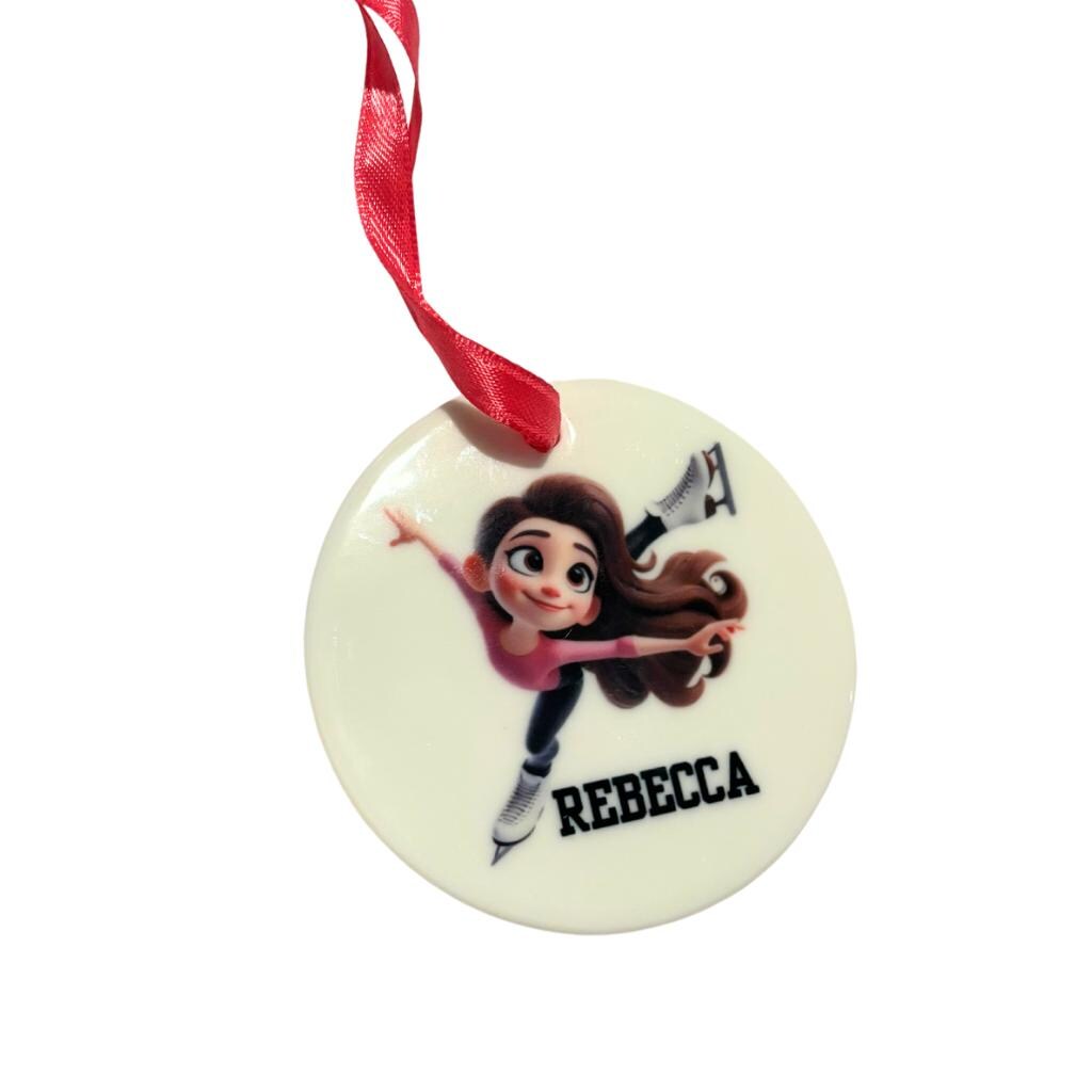 Personalized Figure Skating Ornament, Christmas Gift