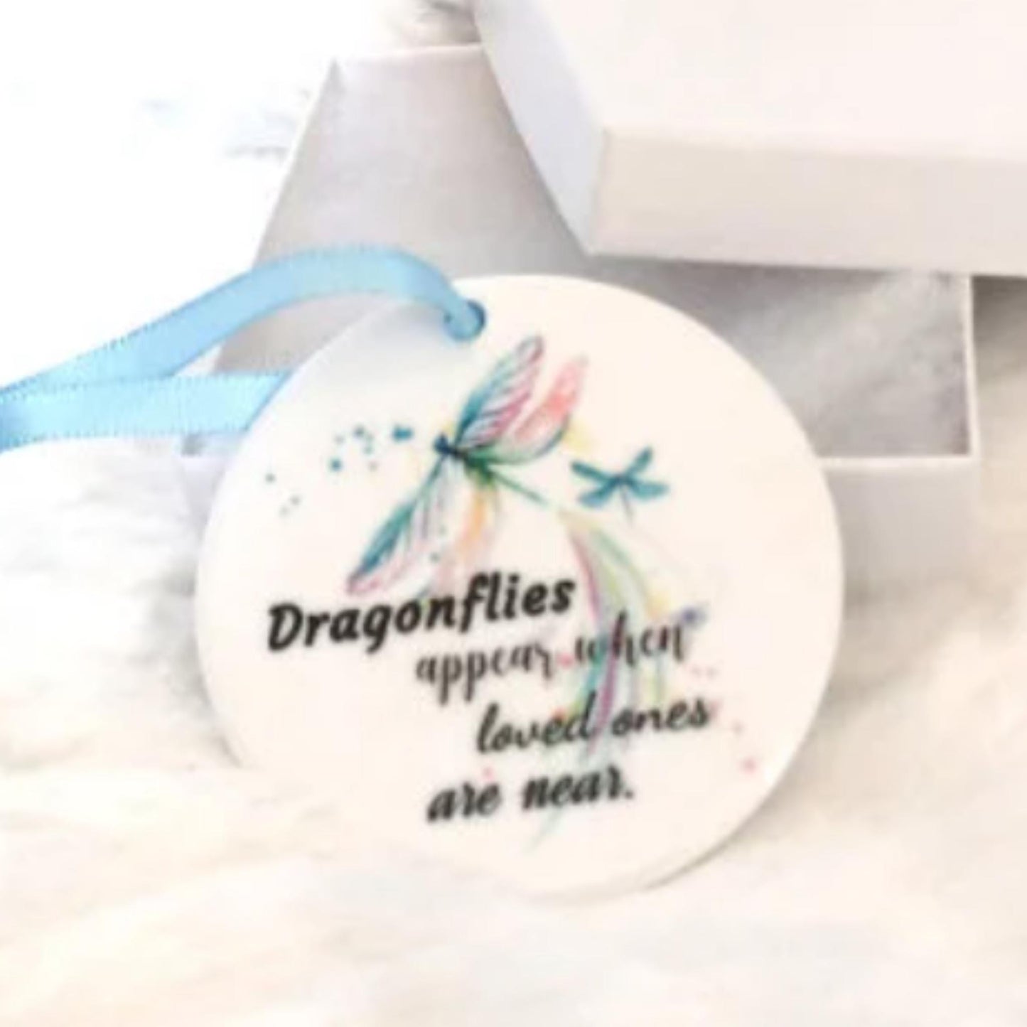 Dragonfly Memorial Ornament, Sympathy Gift, Loss of Loved One