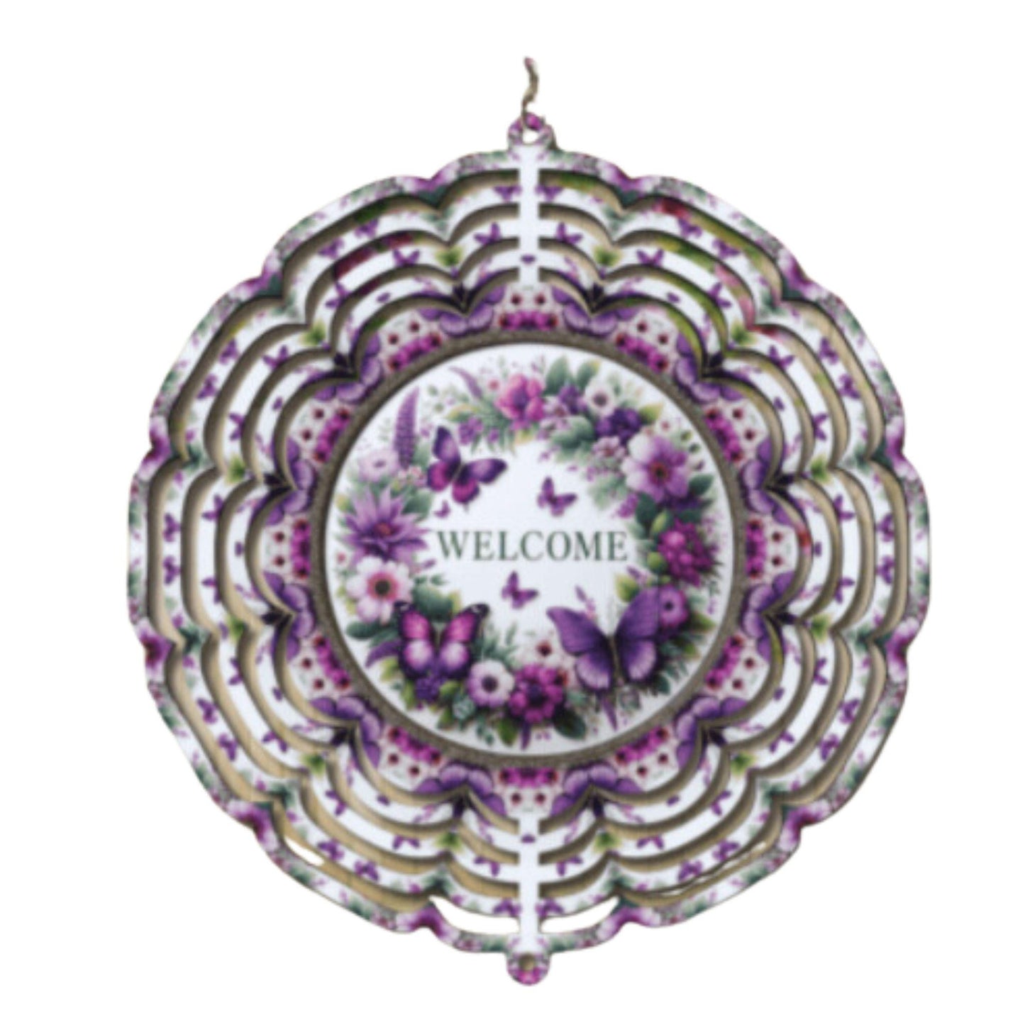 Butterfly Wind Spinner, 80th Birthday Gift, Grandma Gift