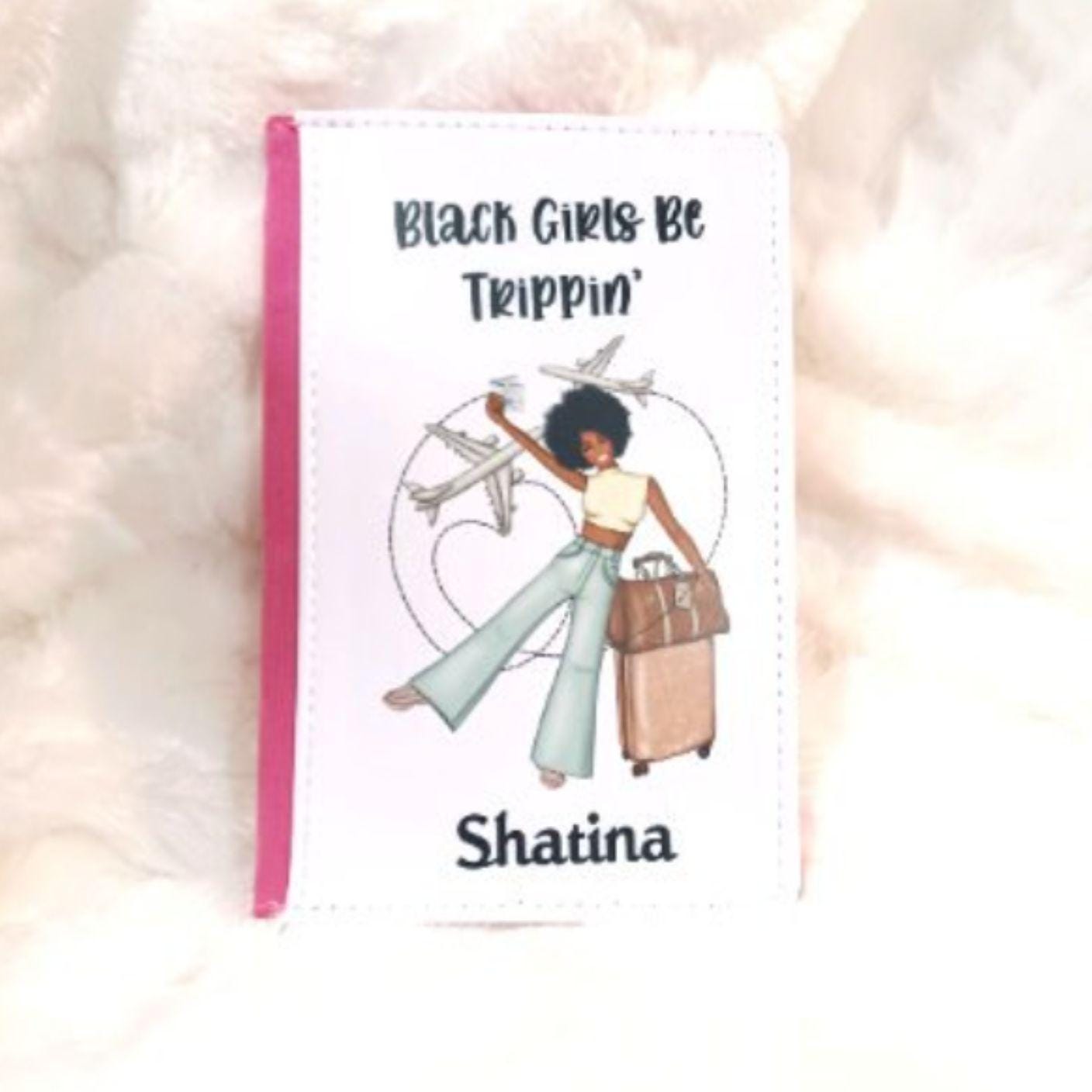 Passport Cover, Black Girl Magic, African American, Travel Gift, Birthday, Daughter Gift