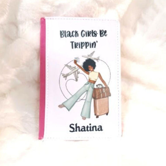 Passport Cover, Black Girl Magic, African American, Travel Gift, Birthday, Daughter Gift