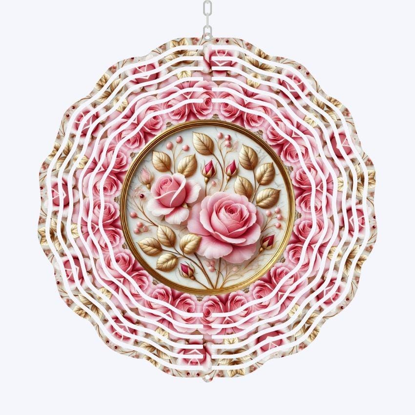 Valentine Decoration, Wind Spinner, Valentines Day, Friend Gift
