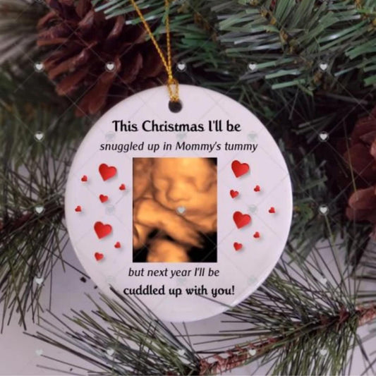 Baby Ultrasound, Christmas Ornament, Ultrasound Gifts, New Parents Gift