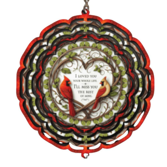 Cardinal Memorial Wind Spinner, Sympathy Gift