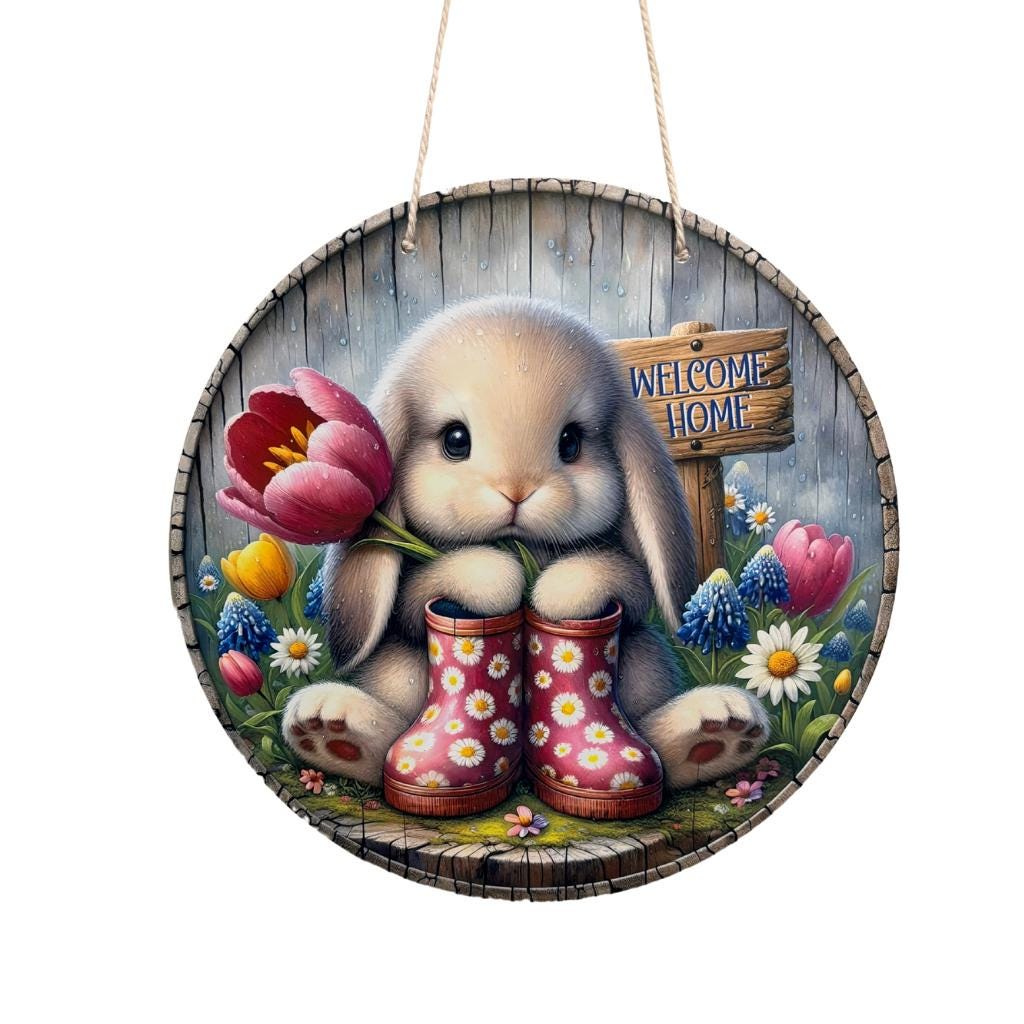 Easter Decor, Door Hanging, Spring Decor, Easter, Mom Gift