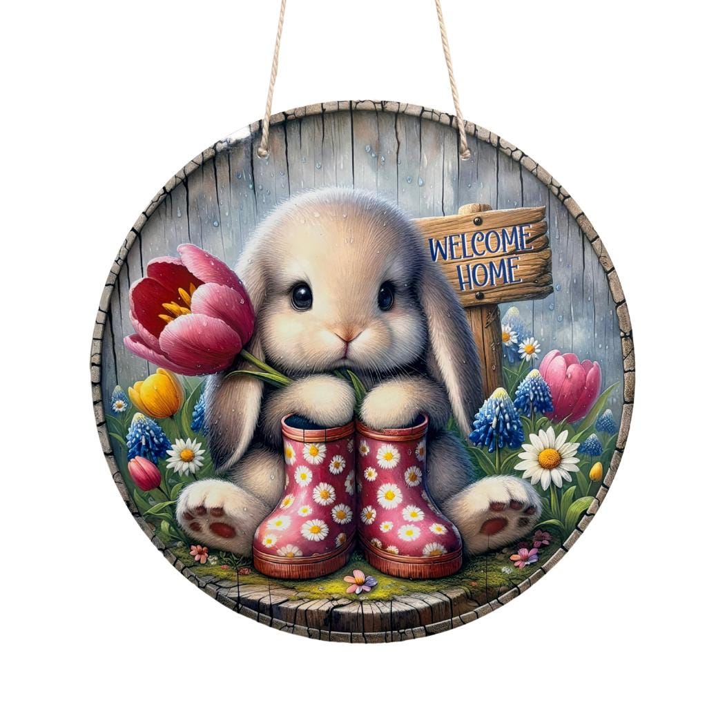 Easter Decor, Door Hanging, Spring Decor, Easter, Mom Gift