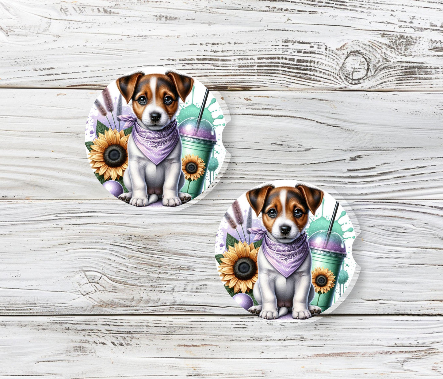 Dog Mom Car Coasters, Stocking Stuffers, Coworker Gift, Secret Santa, Christmas, Friend Gift