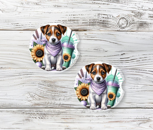 Dog Mom Car Coasters, Stocking Stuffers, Coworker Gift, Secret Santa, Christmas, Friend Gift