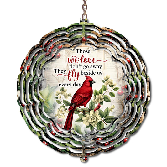 Cardinal Memorial Wind Spinner • Sympathy Gift, Loss of Loved One