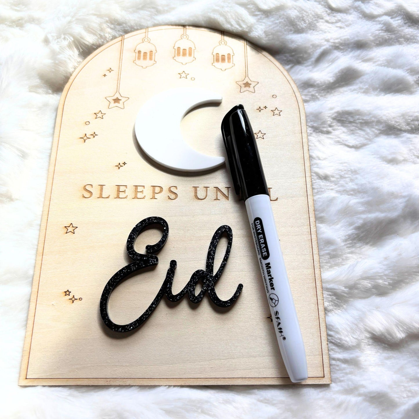 Ramadan Countdown Sign Sleeps Until Eid Ramadan Decor Eid Countdown Ramadan Sign Dry Erase Ramadan Board Eid Mubarak Decor