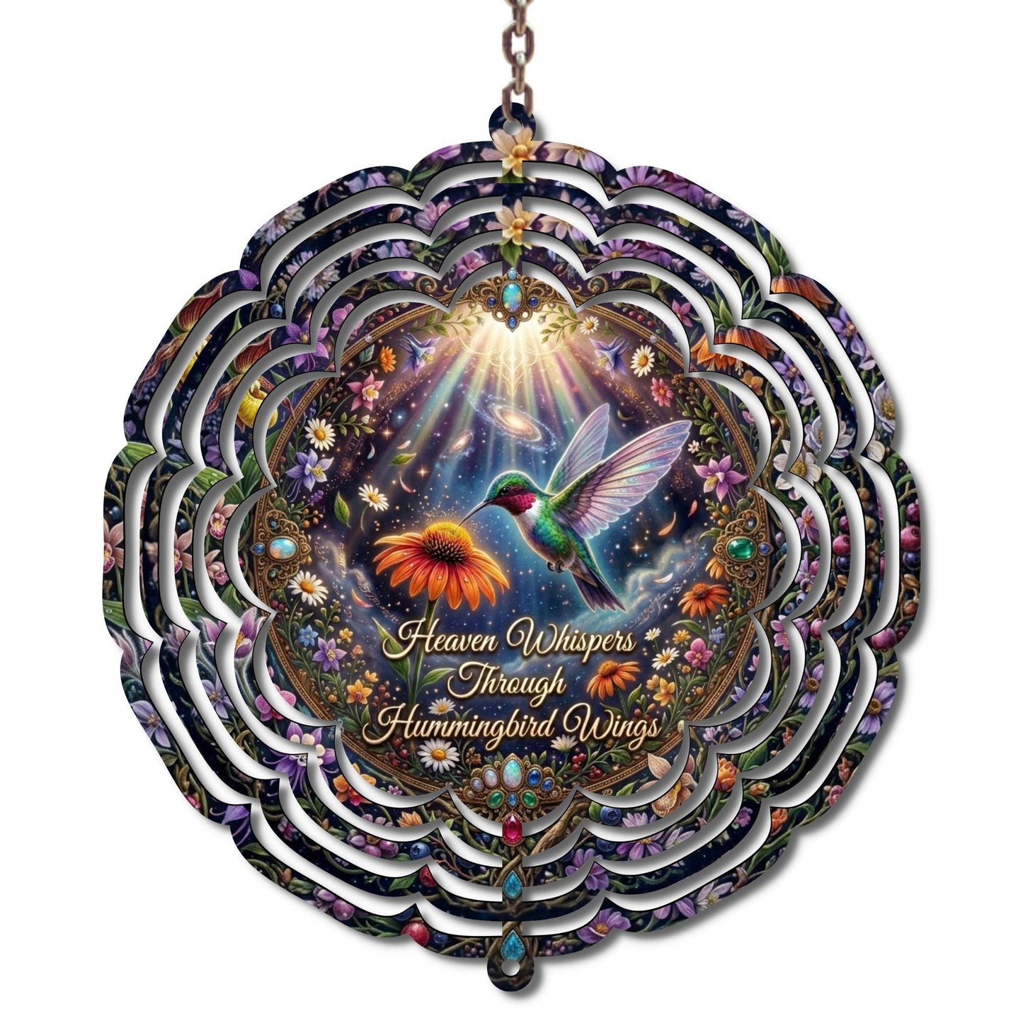 Hummingbird Memorial Wind Spinner | Garden Decor, Sympathy Gift
