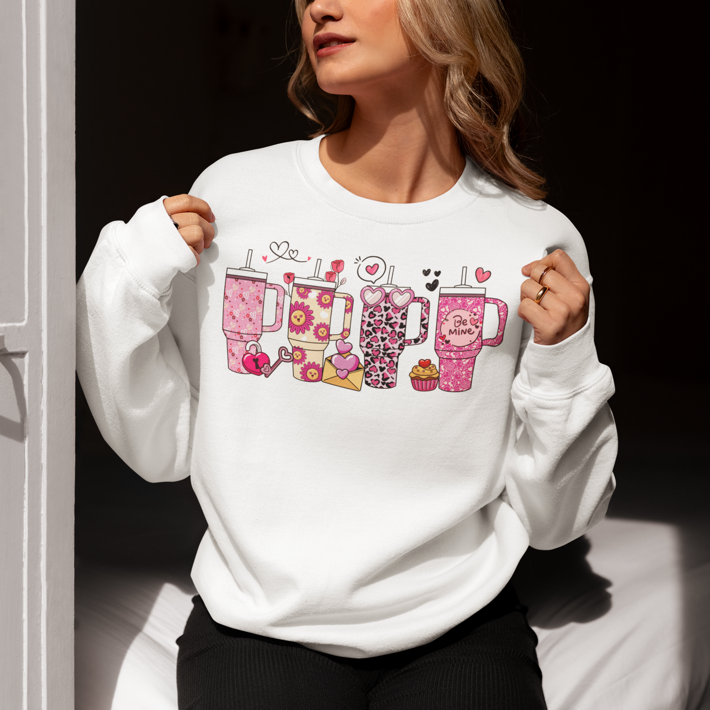 Valentine cup Obsession Crewneck Pullover Sweatshirt