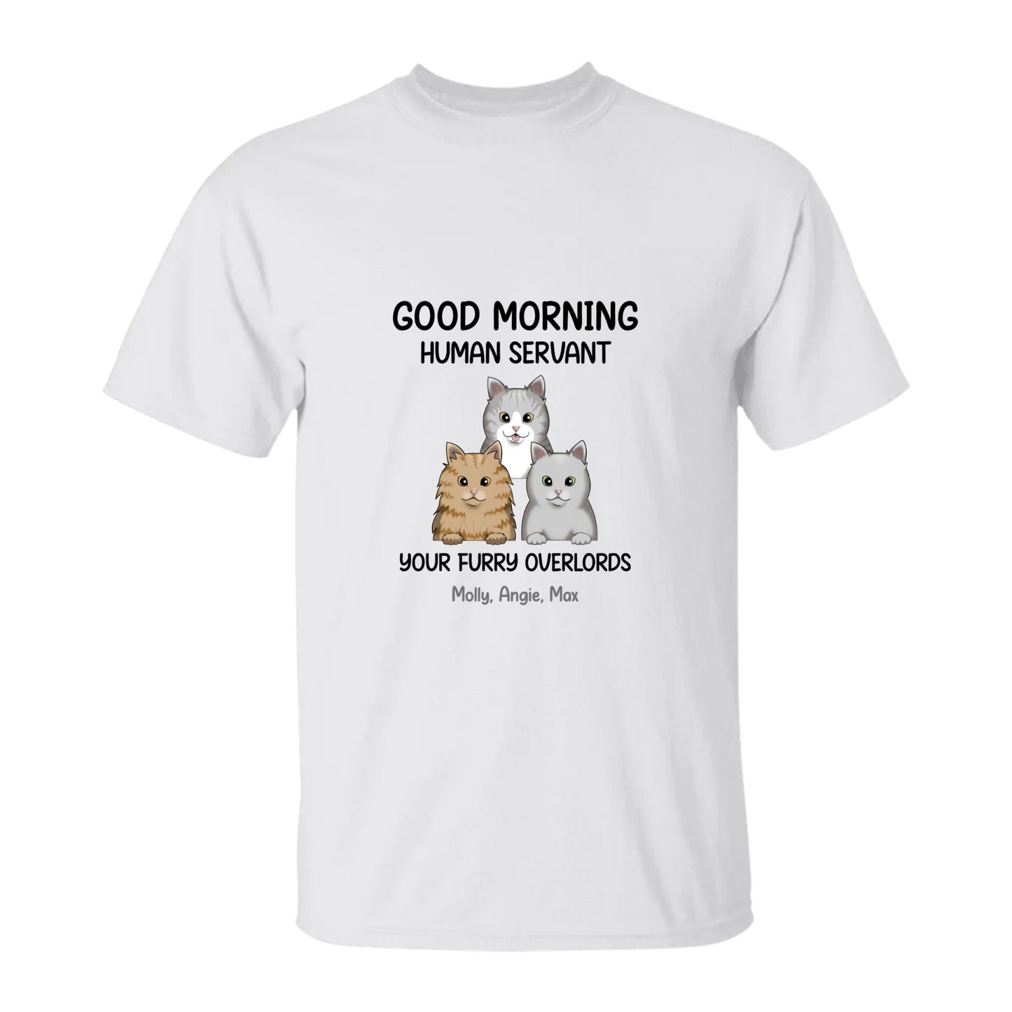 Good Morning Servants Cat T-Shirt