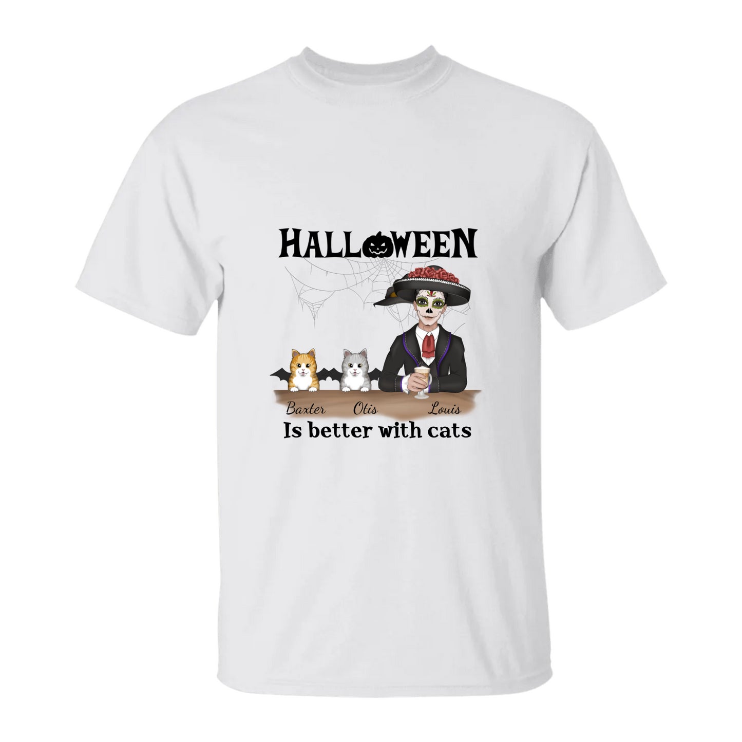 Halloween is Better With Cats (Male) T-Shirt