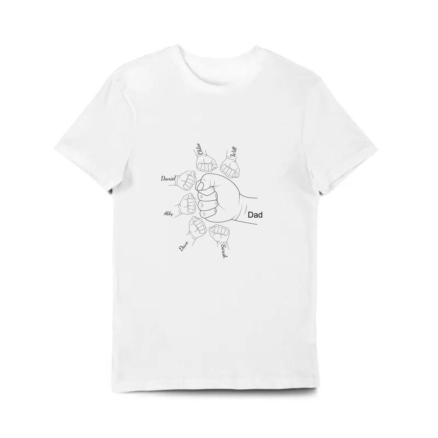 Dad Fist and up to 5 little Hands - G500 5.3 oz. T-Shirt