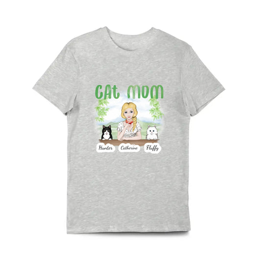 Cat Mom Personalized T-Shirt