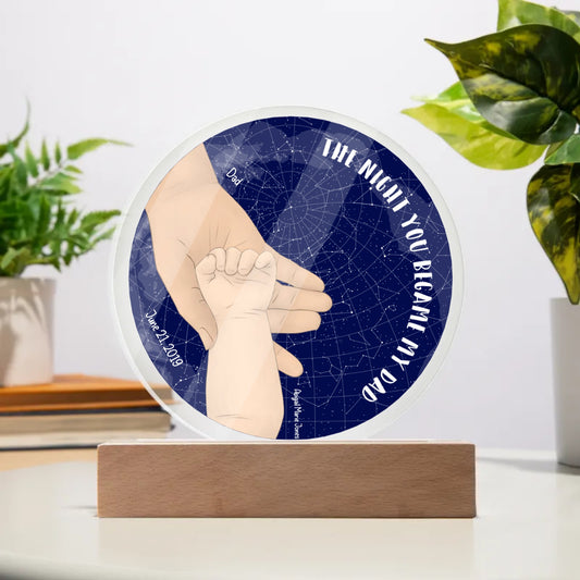 The Night You Became My Dad Circle Acrylic Plaque