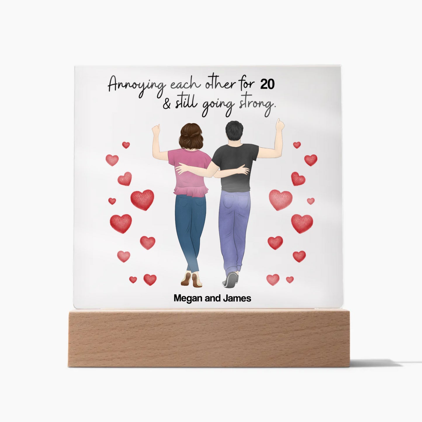 Annoying Each Other After Personalized Acrylic Square Plaque