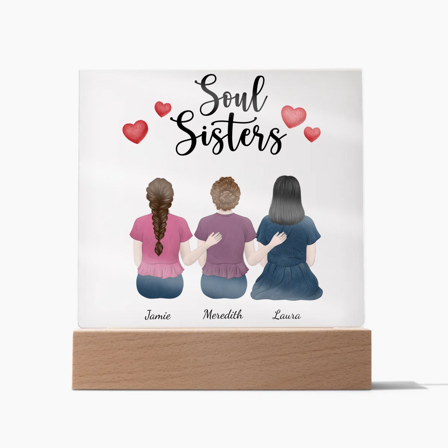 Soul Sisters Acrylic Square Plaque