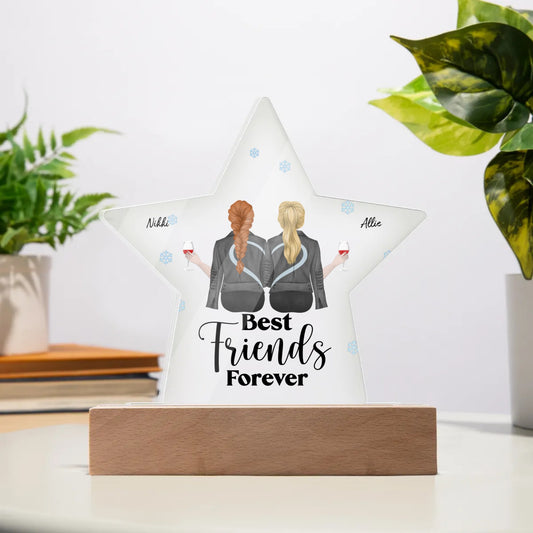 Best Friends Forever Acrylic Star Plaque