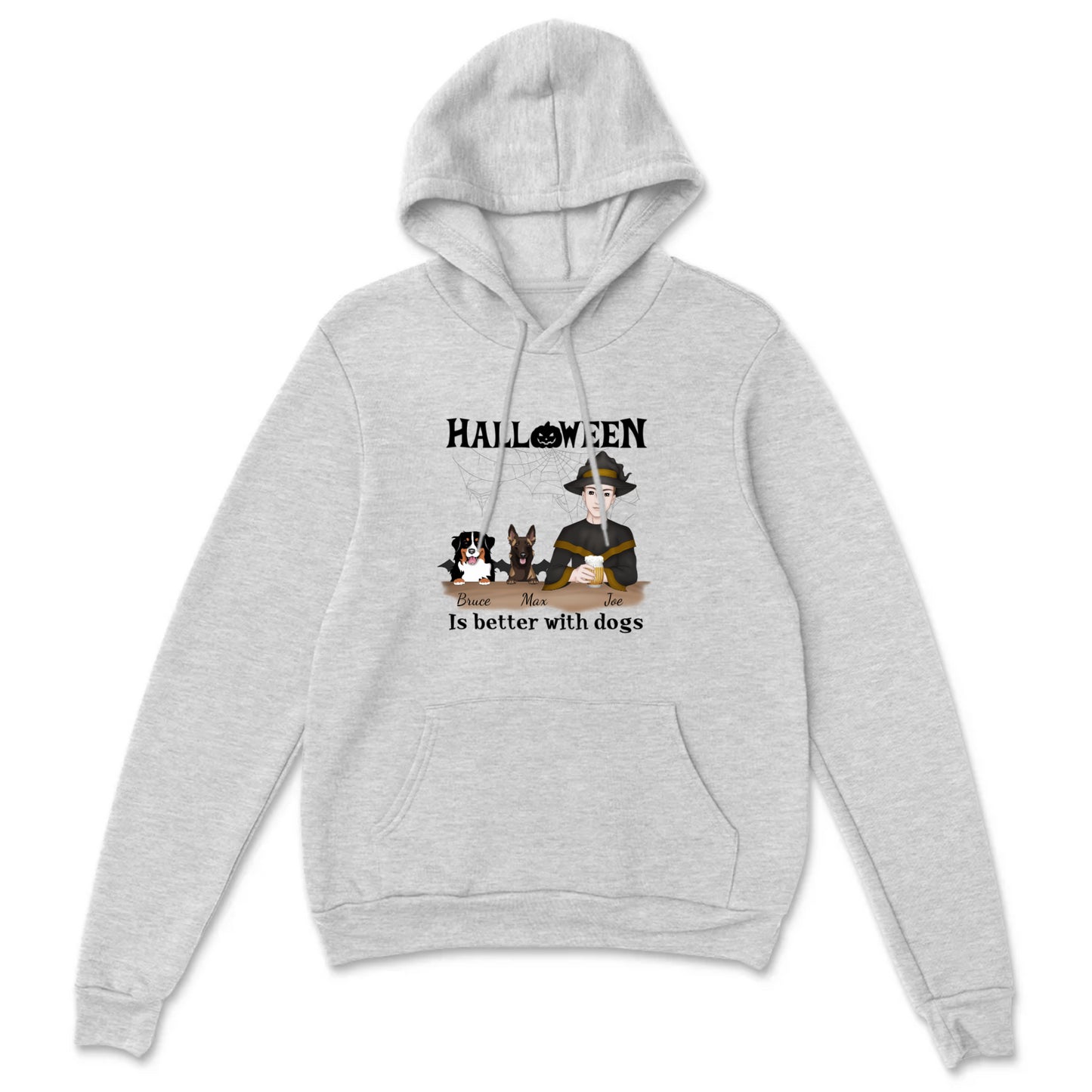 Halloween is Better with A Dog (Male) Pullover Hoodie