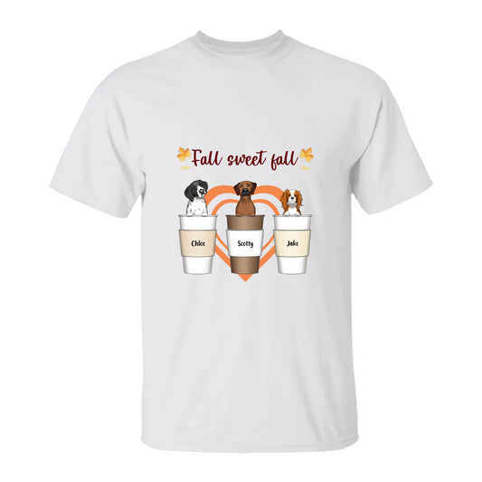 Fall Sweet Fall Personalized Dog T-Shirt
