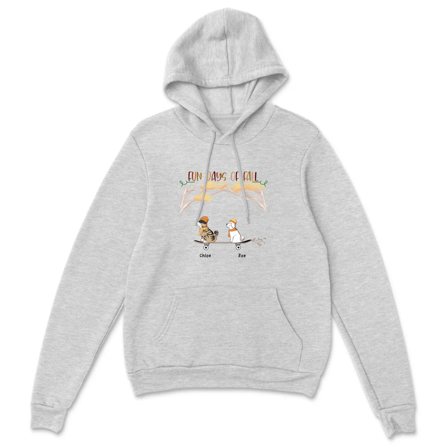 Fall Personalized Dogs and Cats Pullover Hoodie