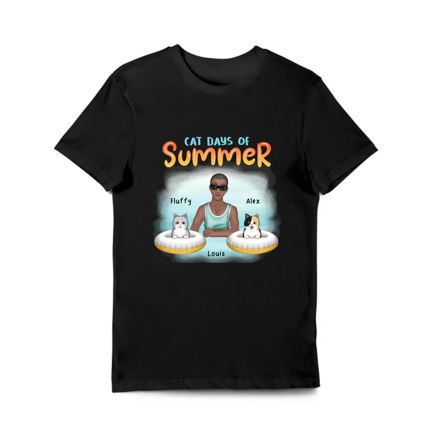 Cat Days of Summer Shirt - Custom Shirt - G500 5.3 oz. T-Shirt