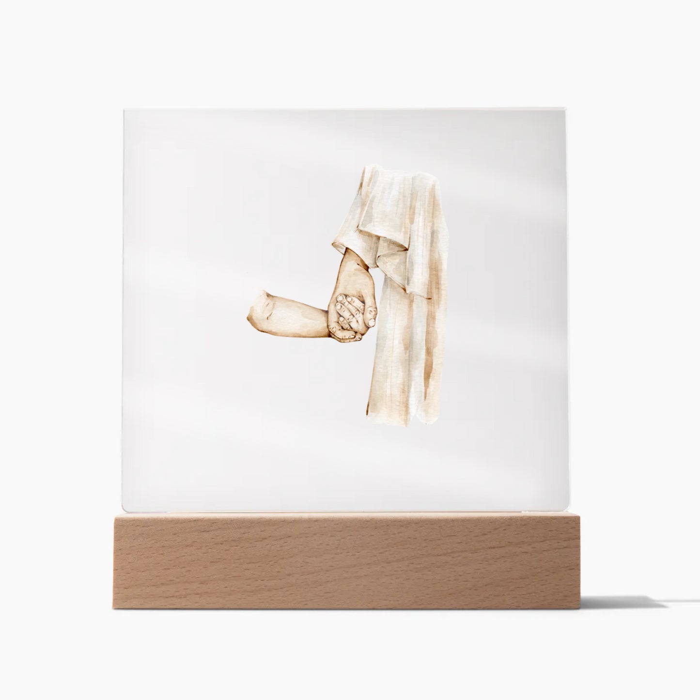 I am a Child of God- Jesus and Child - Acrylic Square Plaque