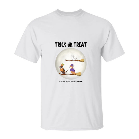 Trick or Treat Personalized Dog T-Shirt