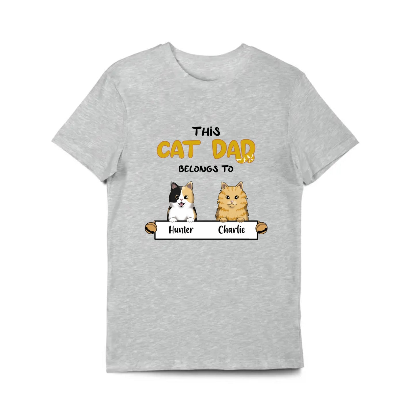 Personalized Cat Dad Shirt - G500 5.3 oz. T-Shirt