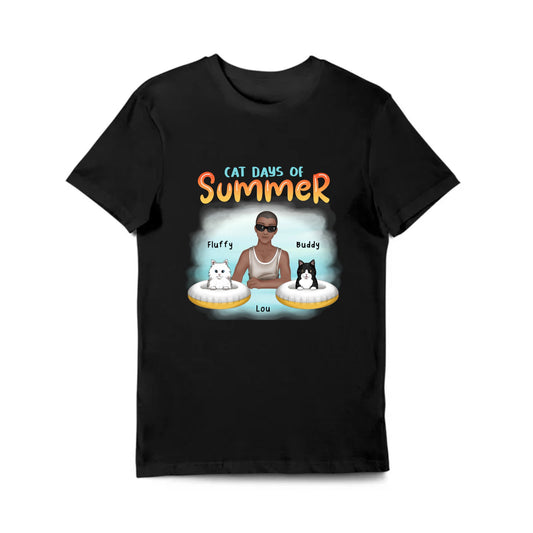 Cat Days of Summer Personalized Shirt - G500 5.3 oz. T-Shirt