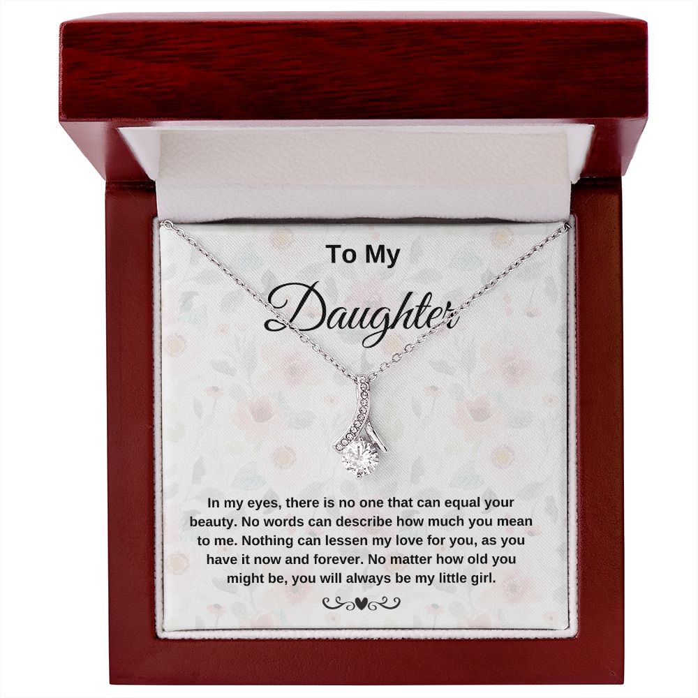 To My Daughter In My Eyes Necklace