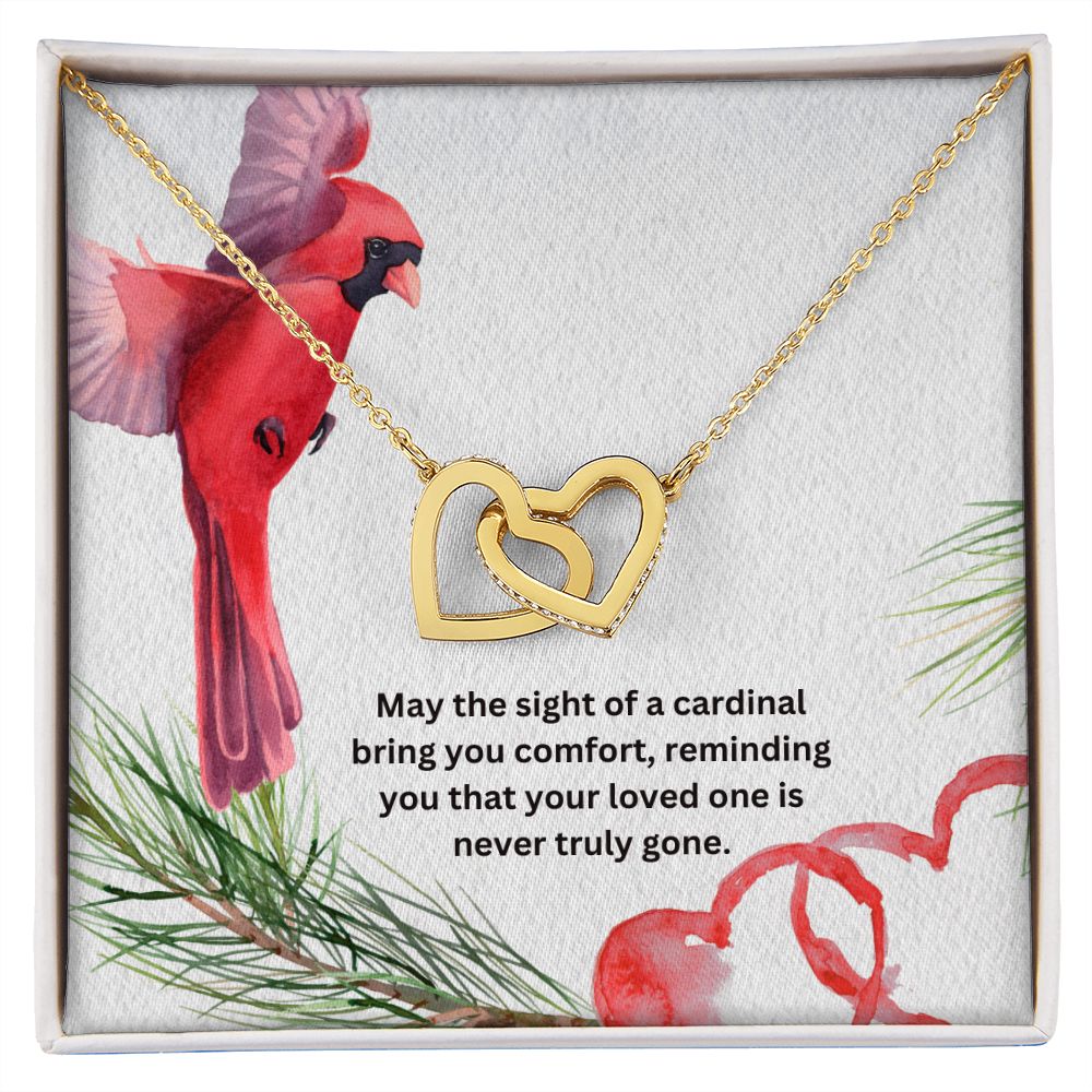 Interlocking Memorial Necklace Cardinal