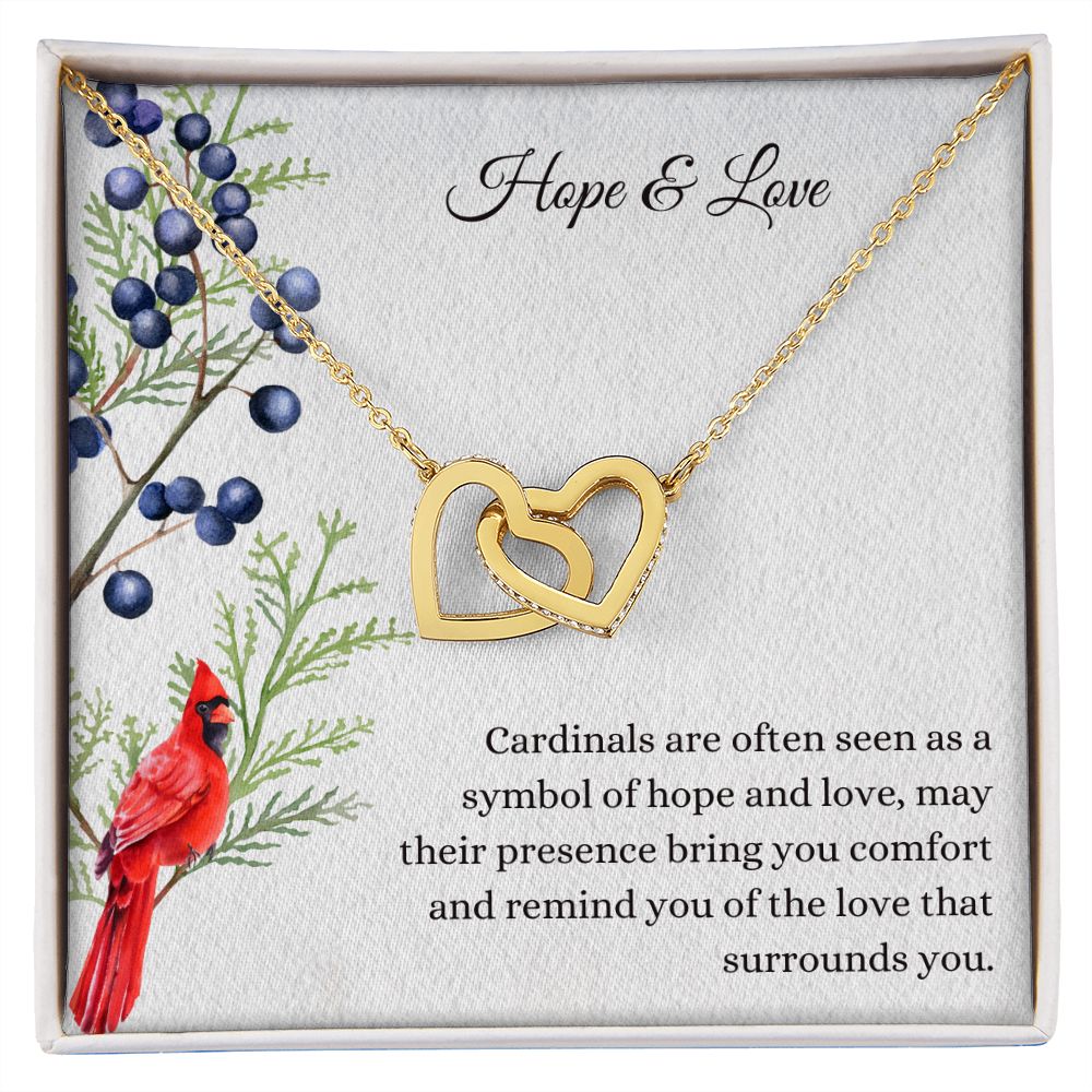 Hope and Love Memorial Cardinal Necklace