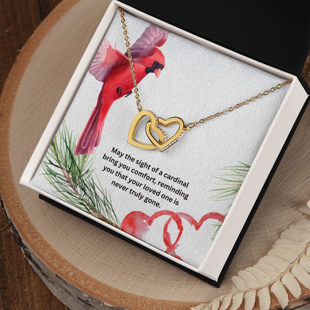 Interlocking Memorial Necklace Cardinal