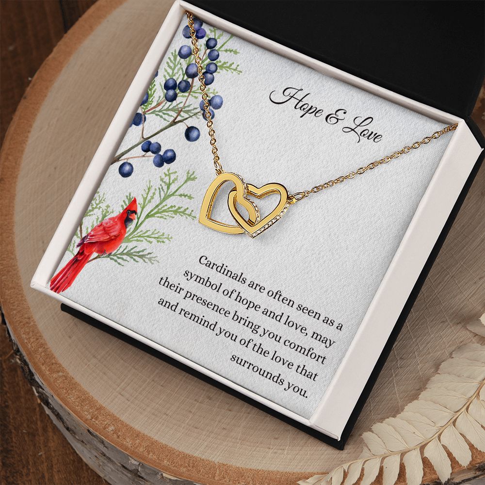 Hope and Love Memorial Cardinal Necklace