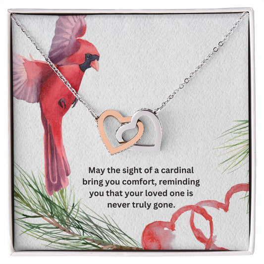 Interlocking Memorial Necklace Cardinal